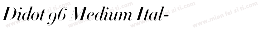 Didot 96 Medium Ital字体转换